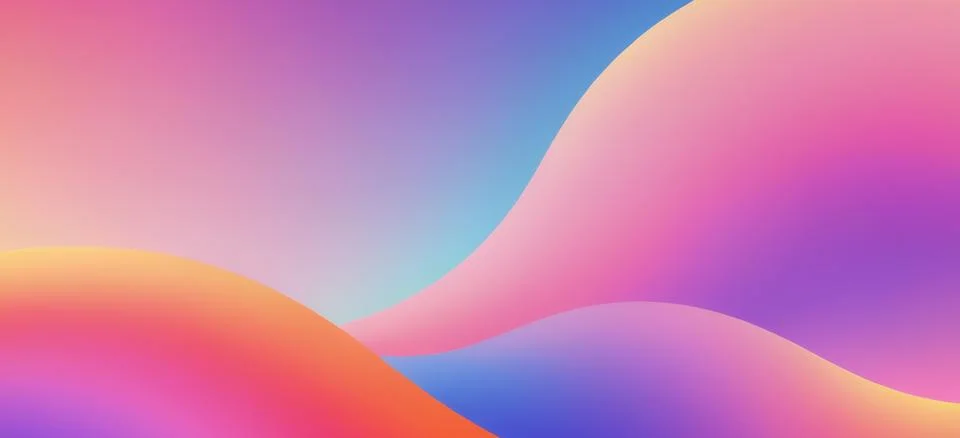 Abstract fluid gradient wavy background Stock Illustration