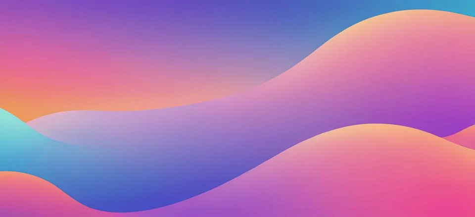 Abstract fluid gradient wavy background Stock Illustration