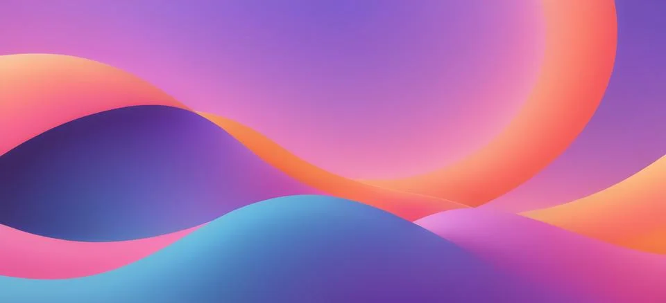 Abstract fluid gradient wavy background Stock Illustration