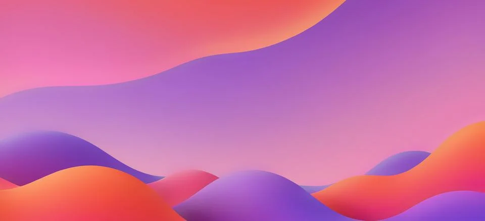 Abstract fluid gradient wavy background Stock Illustration