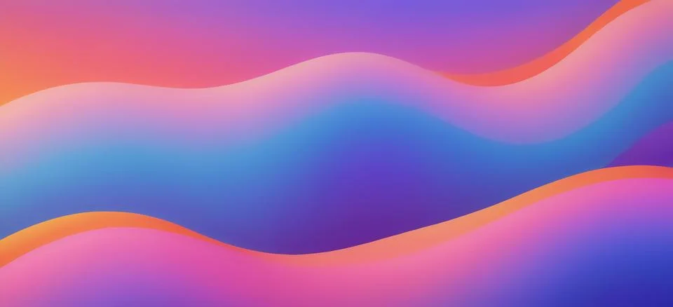 Abstract fluid gradient wavy background Stock Illustration