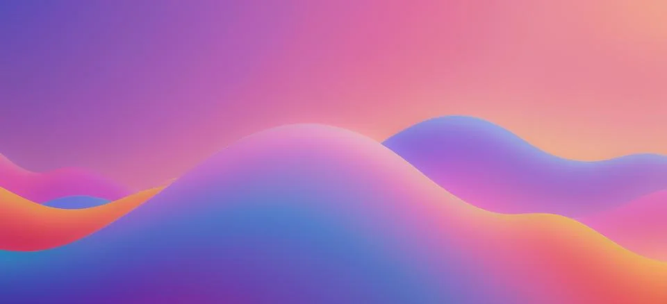 Abstract fluid gradient wavy background Stock Illustration