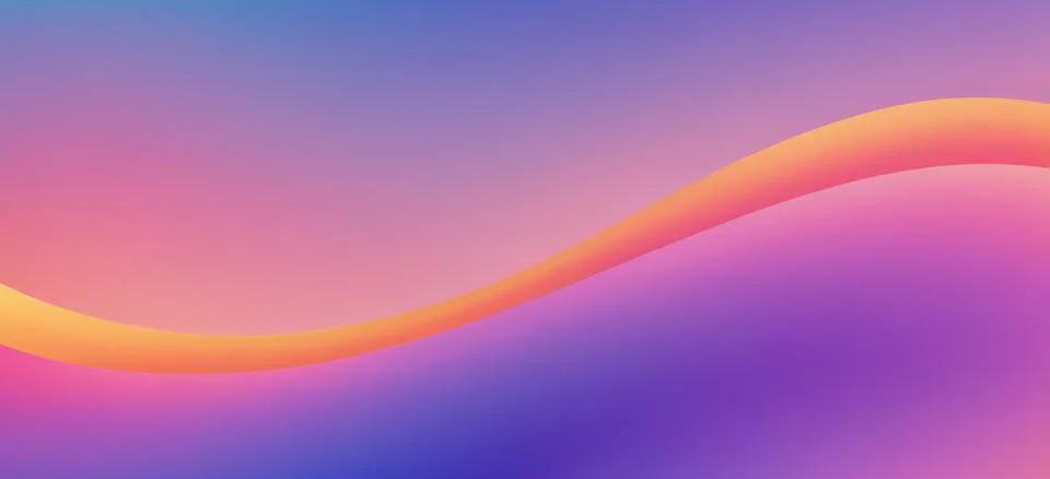 Abstract fluid gradient wavy background Stock Illustration