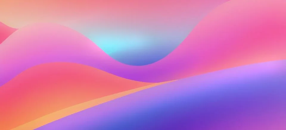 Abstract fluid gradient wavy background Illustrazione stock