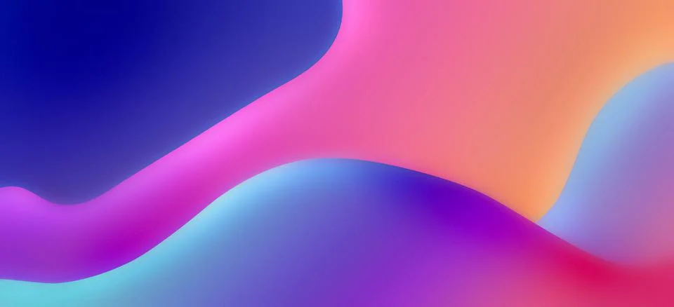 Abstract fluid gradient wavy background Stock Illustration