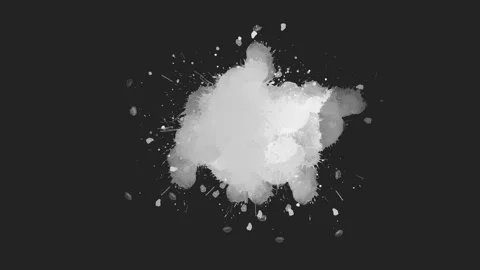 Abstract Fluid Ink Splatter Animation Stock Footage 212605708