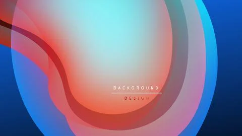 Abstract fluid layers create vibrant gradient. Central glow emphasizes dynamic Stock Illustration
