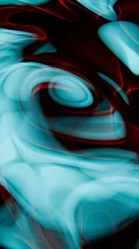 Abstract Fluid Light Patterns in Cyan and Red Stock Illustration