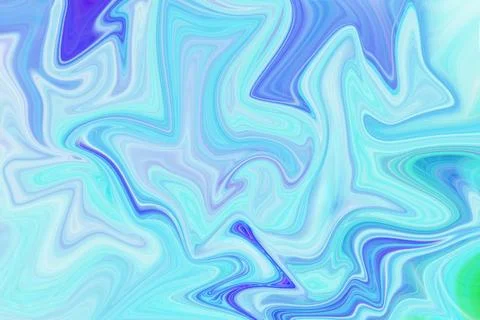 Abstract fluid liquid background with vibrant swirls of blue cyan and purple イラスト素材