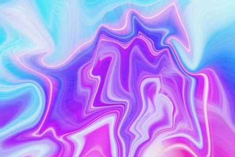 Abstract fluid liquid background with vibrant neon purple and blue swirling イラスト素材