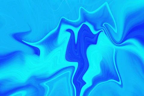 Abstract fluid liquid background with vibrant blue and cyan wave patterns Stockillustratie