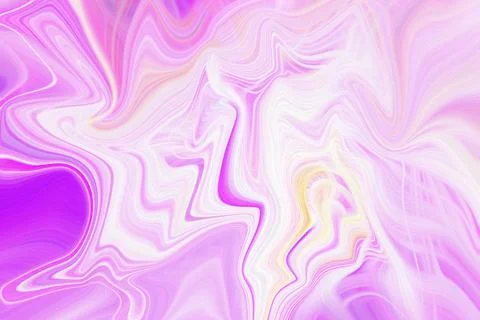 Abstract fluid liquid background with wavy marble texture in vibrant pink イラスト素材