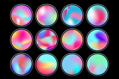 Abstract fluid liquid backgrounds social media highlight Stock Illustration