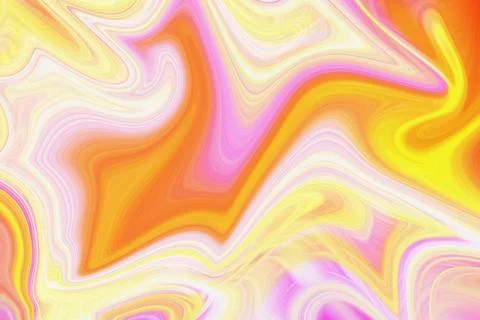 Abstract fluid liquid marble texture background with swirling vibrant color Stock Illustration