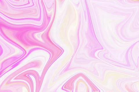 Abstract fluid liquid marble texture background with soft pastel pink Stock Illustration