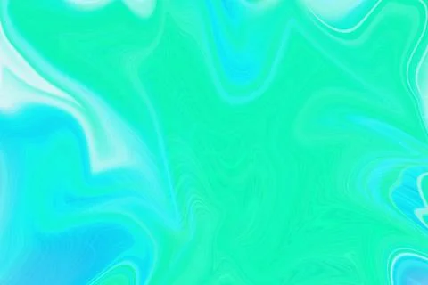 Abstract fluid liquid marble texture background with soft turquoise Stock Illustration