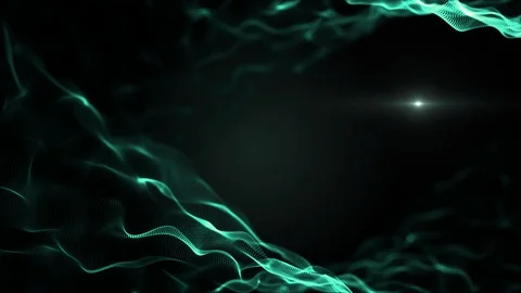 Abstract fluid, liquit background. Green imitation of waves, which are moving on Stock Footage 107734818