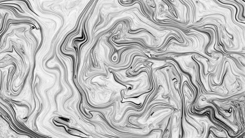 Abstract Fluid Marble Lines in Black and White Motion Stock Footage 329947988