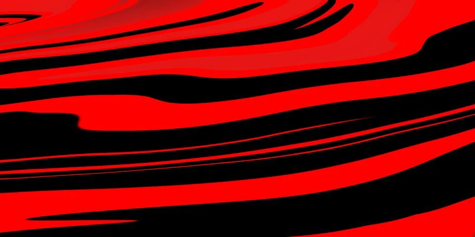 Abstract fluid marble pattern flowing diagonally with high contrast red and.. Illustrazione stock