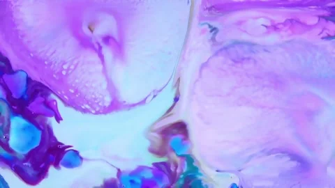 Abstract fluid marbling animation background 動画素材 341402595