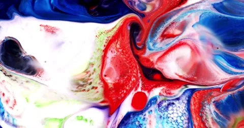 Abstract fluid marbling animation background Stock Footage 341402697