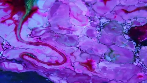 Abstract fluid marbling animation background Stock Footage 341539918