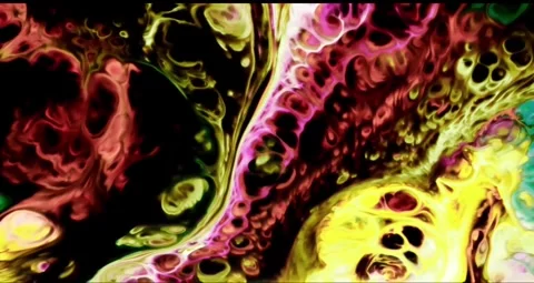 Abstract fluid marbling animation background Stock Footage 341539959