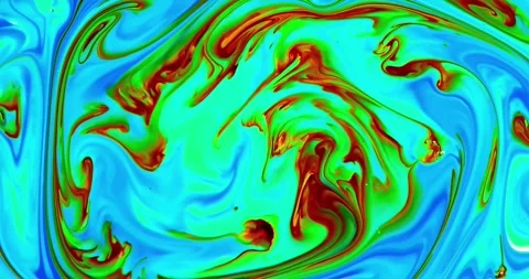 Abstract fluid marbling animation background Stock Footage 341539987