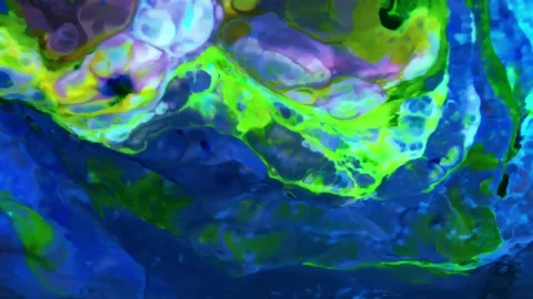 Abstract fluid marbling animation background Stock Footage 341539988