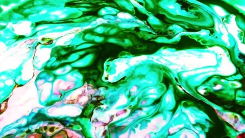 Abstract fluid marbling animation background Stock Footage 341540042