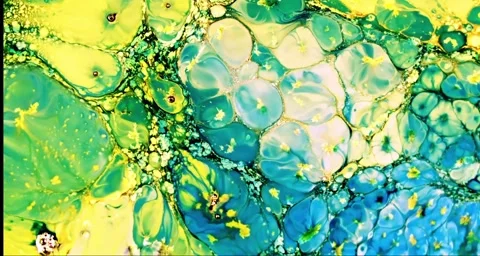 Abstract fluid marbling animation background Stock Footage 341545891