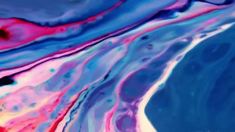 Abstract fluid marbling animation background Stock Footage 341545987