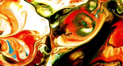 Abstract fluid marbling animation background Stock Footage 341546111