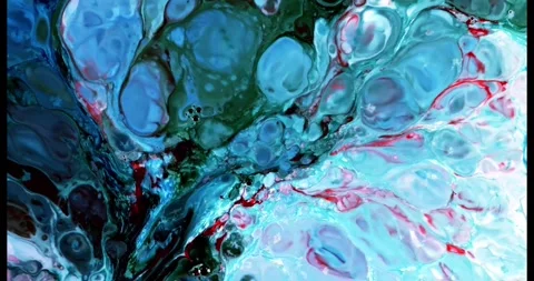 Abstract fluid marbling animation background Stock Footage 341546141