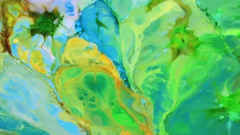 Abstract fluid marbling animation background Stock Footage 341546150