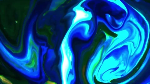 Abstract fluid marbling animation background Stock Footage 341546334