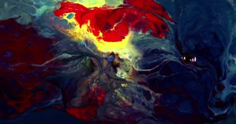 Abstract fluid marbling animation background Stock Footage 341546335
