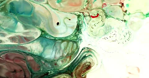 Abstract fluid marbling animation background Stock Footage 341546415