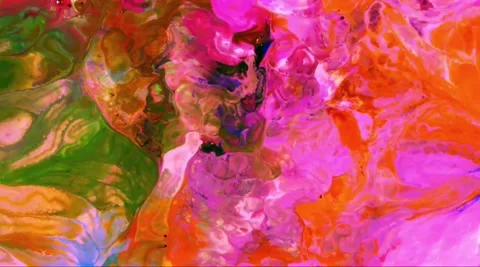 Abstract fluid marbling animation background Stock Footage 341546762