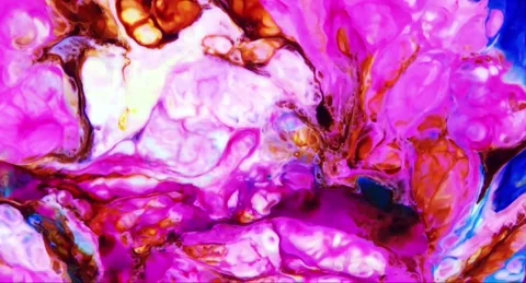 Abstract fluid marbling animation background 動画素材 341546927