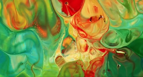 Abstract fluid marbling animation background Stock Footage 341546995