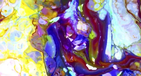 Abstract fluid marbling animation background Stock Footage 341547227