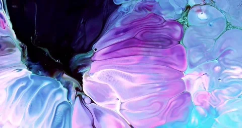 Abstract fluid marbling animation background Stock Footage 341547253