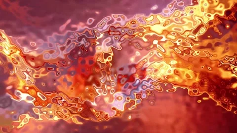 Abstract fluid metallic highlights wavy flowing textures and glowing backgr.. Stock Footage 334745006