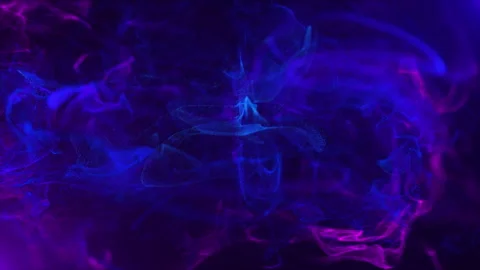 Abstract fluid motion background. Fluid vortex of bright particles. Stock Footage 246636313