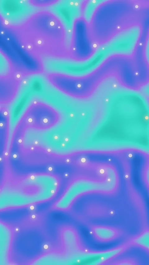 Abstract Fluid Motion Background with Purple and Teal Swirls Stock Footage 334704172