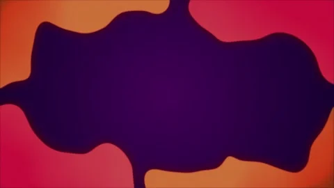 Abstract Fluid Motion Background with Warm Neon Liquid Shapes Stock Footage 335686030