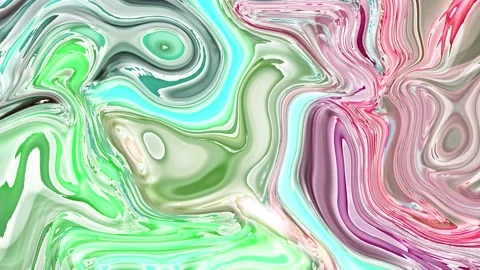 Abstract Fluid motion video acrylic texture with colorful waves Stock Footage 194464401