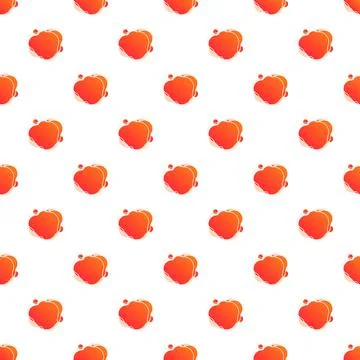 Abstract fluid orange liquid blob pattern Stock Illustration