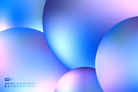 Abstract fluid orb of sphere design artwork violet colorful background. Stock Illustration
